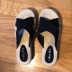 Black espadrille sandals